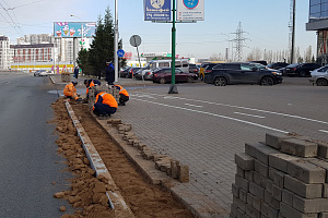 По ул. Менделеева в Уфе продолжаются ремонтные работы