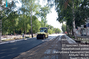 Продолжается ремонт проспекта Ленина и улицы Губкина в городе Ишимбай