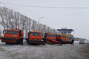 Обстановка на автомобильных дорогах регионального и межмуниципального значения Республики Башкортостан по состоянию на 08:00 01.02.2023 г. 