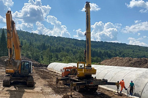 АО «Башкиравтодор» продолжает строительство автодороги Бирск-Тастуба-Сатка протяженностью 40 км