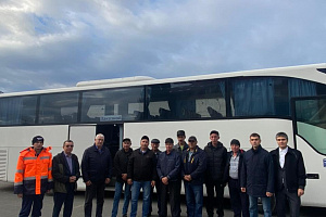 Дорожники «Башкиравтодора» отправились в очередную рабочую командировку в ЛНР