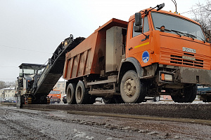АО «Башкиравтодор» продолжает реконструкцию по улице 8 марта в Уфе