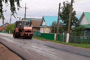 Аургазинское ДРСУ завершило укладку асфальта на внутрипоселковой дороге д. Утеймуллино