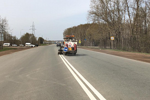 АО «Башкиравтодор» приобрел самоходные машины и  оборудование для нанесения дорожной разметки из термопластика