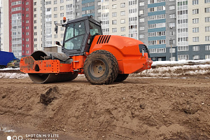 АО «Башкиравтодор» в Уфе продолжает строительство улицы Валерия Лесунова и бульвара Баландина 