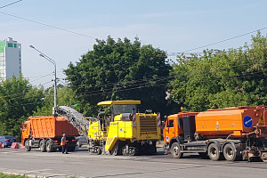 АО «Башкиравтодор» продолжает ремонт а/дороги по ул. Айская в Уфе